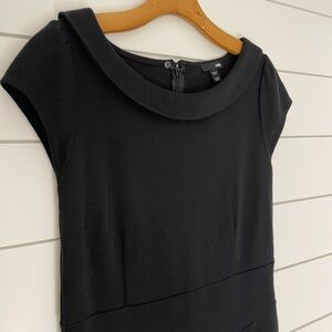 H&M Classic little Black Dress hot librarian core boat neck cap sleeve old money